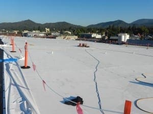 Commercial Synthetic Roofing Near Completion