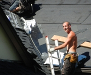 Re-Roofing in Progress Re-Roofing in Progress