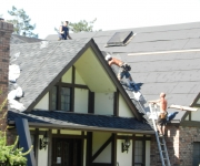 Re-Roofing in Progress Re-Roofing in Progress