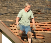 Re-Roofing in Progress Re-Roofing in Progress