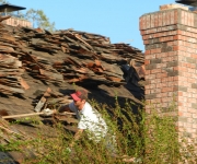 Re-Roofing in Progress Re-Roofing in Progress