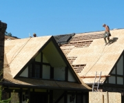 Re-Roofing in Progress